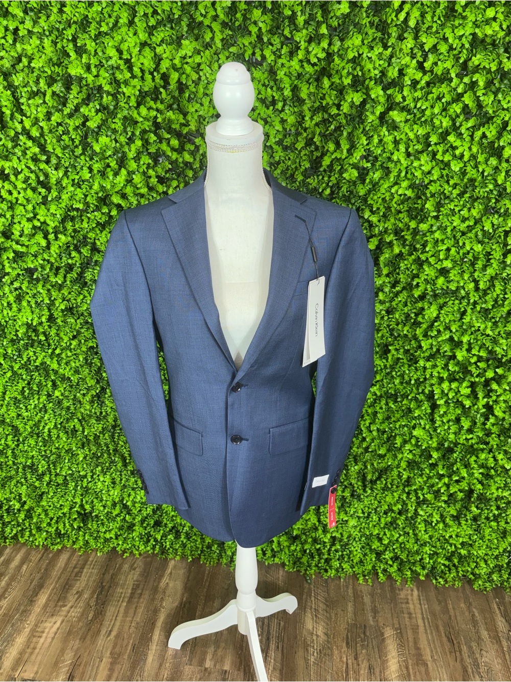 NWT • Calvin Klein • Navy Blue Two-Button Men's Blazer
